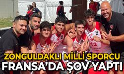 Zonguldaklı Milli sporcu Fransa’da şov yaptı
