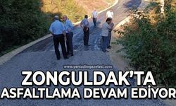 Zonguldak'ta asfaltlama çalışmaları devam ediyor