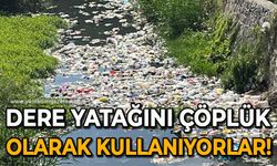 Dere yatağını çöplük olarak kullanıyorlar!