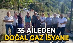 Zonguldak'ta 35 aileden doğal gaz isyanı!
