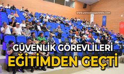 Güvenlik görevlileri eğitimden geçti