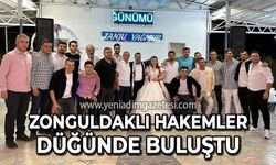 Zonguldaklı hakemler düğünde buluştu