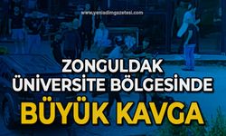 Zonguldak'ta Üniversite bölgesinde büyük kavga