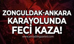 Zonguldak-Ankara yolunda feci kaza: Ormanlık alana uçtular!