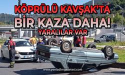 Karaelmas Köprülü Kavşağı'nda trafik kazası: 2 yaralı