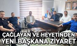 Mustafa Çağlayan ve heyetinden yeni başkan Uğur Recepkethüda'ya ziyaret