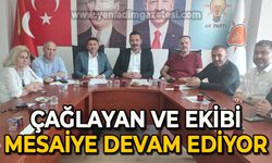 Mustafa Çağlayan ve ekibi mesaide: Durmak yok yola devam!