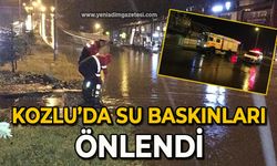 Kozlu’da su baskınları önlendi