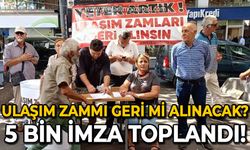 Zonguldak'ta otobüs zammının geri alınması için 5 bin imza toplandı!