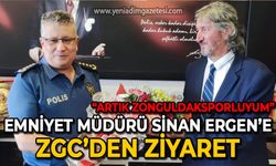 Emniyet Müdürü Sinan Ergen'e ZGC'den ziyaret: Artık Zonguldaksporluyum