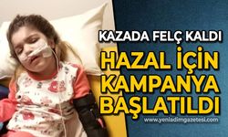 Kazada felç kalan Hazal için kampanya başlatıldı