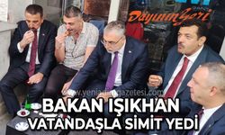 Bakan Vedat Işıkhan Zonguldak'ta vatandaşla simit yedi