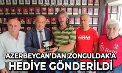 Azerbaycan'dan Zonguldak'a hediye gönderildi: Derya Akbıyık teslim etti