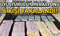 Ereğli'de uyuşturucu operasyonu: 6 kişi yakalandı