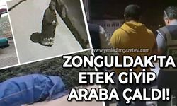 Zonguldak'ta etek giyerek hırsızlık yaptı!