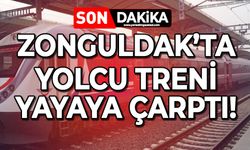 Zonguldak'ta yolcu treni yayaya çarptı!