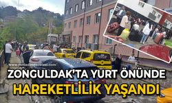 Zonguldak’ta yurt önünde hareketlilik yaşandı