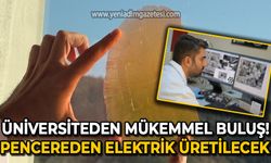 Bartın Üniversitesi'nde mükemmel buluş: Pencereden elektrik üretilecek