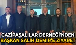 Gazipaşalılar Derneği'nden Zonguldak Kömürspor Kulüp Başkanı Salih Demir'e ziyaret