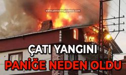 Çatı yangını paniğe neden oldu