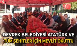 Devrek Belediyesi Atatürk ve tüm şehitler için Mevlit okuttu