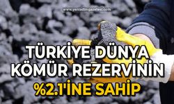 Türkiye Dünya kömür rezervinin %2.1'ine sahip