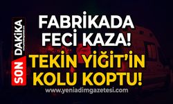 Fabrikada feci iş kazası: Tekin Yiğit'in kolu koptu!