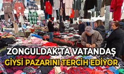 Zonguldak’ta vatandaş giysi pazarını tercih ediyor