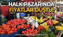 Zonguldak’ta halk pazarında fiyatlar düştü