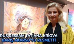 Rus ressam Tatiana Krilova Barış Akarsu'yu resmetti