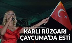 Songül Karlı rüzgarı Çaycuma'da esti!