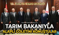 Tarım Bakanıyla Alaplı göletini konuştular