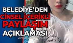 Belediyeden cinsel içerikli paylaşım açıklaması!