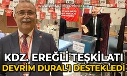 Karadeniz Ereğli teşkilatı Devrim Dural'ı destekledi!