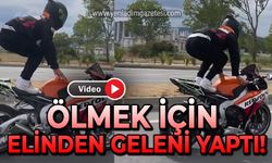 Trafikte dehşet saçtı: Ölmek için elinden geleni yaptı!