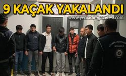 9 düzensiz göçmen yakalandı