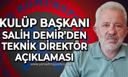 Zonguldak Kömürspor Kulüp Başkanı Salih Demir'den teknik direktör açıklaması