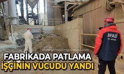 Fabrikada patlama: İşçinin vücudu yandı!