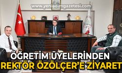 Öğretim üyelerinden Rektör İsmail Hakkı Özölçer'e ziyaret