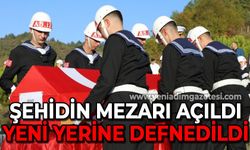 Şehidin mezarı açıldı: Yeni yerine defnedildi