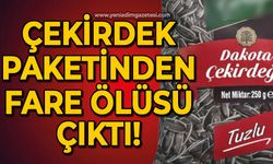 Mideler bulandı: Çekirdek paketinden fare ölüsü çıktı!