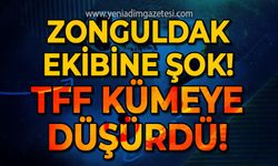 Zonguldak ekibine şok: TFF kümeye düşürdü!
