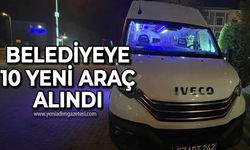 Belediye 10 yeni araç alındı