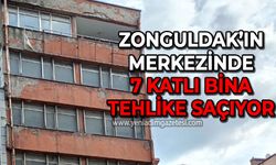 Zonguldak'ta 7 katlı bina tehlike oluşturuyor