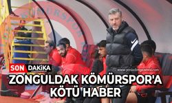 Zonguldak Kömürspor'a kötü haber