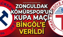 Zonguldak Kömürspor'un kupa maçı Bingöl'e verildi
