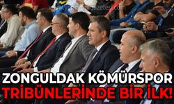 Zonguldak Kömürspor tribünlerinde bir ilk!
