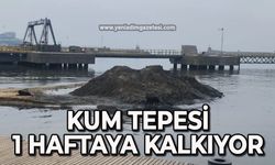 Kum tepesi 1 haftaya kalkıyor