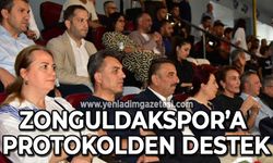 Zonguldakspor'a protokol desteği: Tam kadro yer aldılar