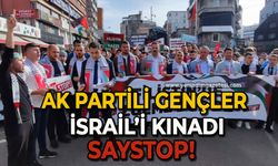 AK Partili gençler İsrail’i kınadı: SayStop!